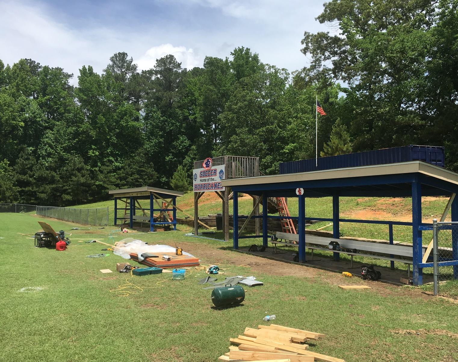 Soccer Dugouts Renovated